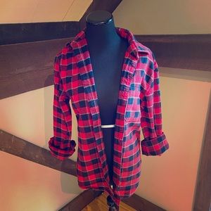 Red Button Down Flannel.